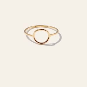 14k Gold Circle Ring